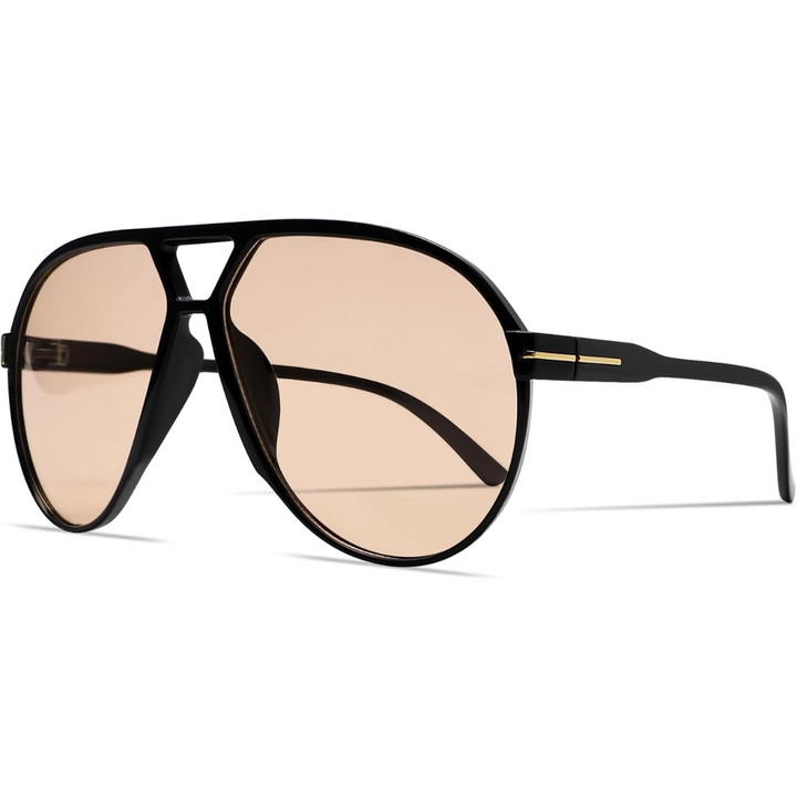 Ultieme zomerstijl met deze unisex retro oversized aviator zonnebril Amara; jaren 70 vintage.