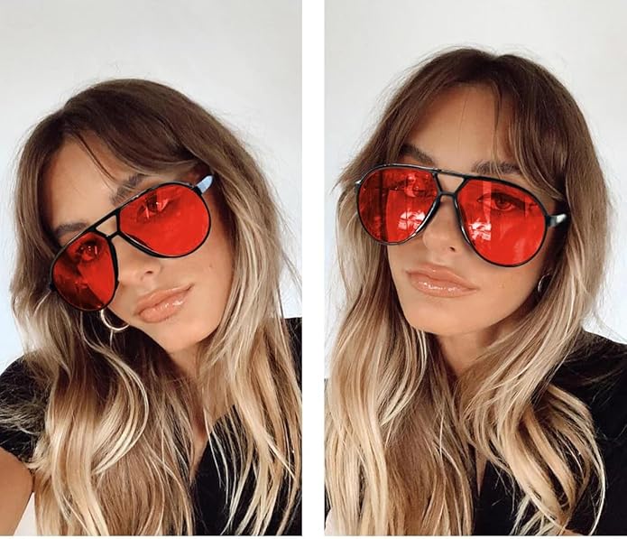 Oversized unisex aviator zonnebril in retro stijl, ideaal voor de zomer en een modieuze look.