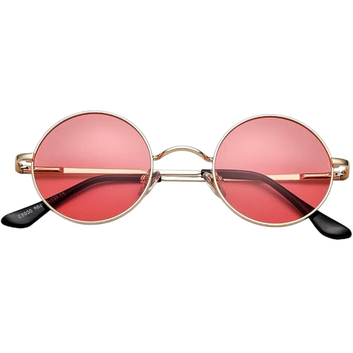 Vintage gepolariseerde ronde zonnebril, ideaal voor heren die van retro accessoires houden.