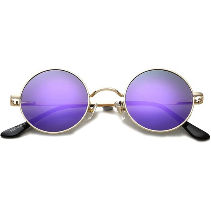 Vintage Lennon stijl zonnebril, rond en gepolariseerd, voor dames en heren. Chic accessoire.