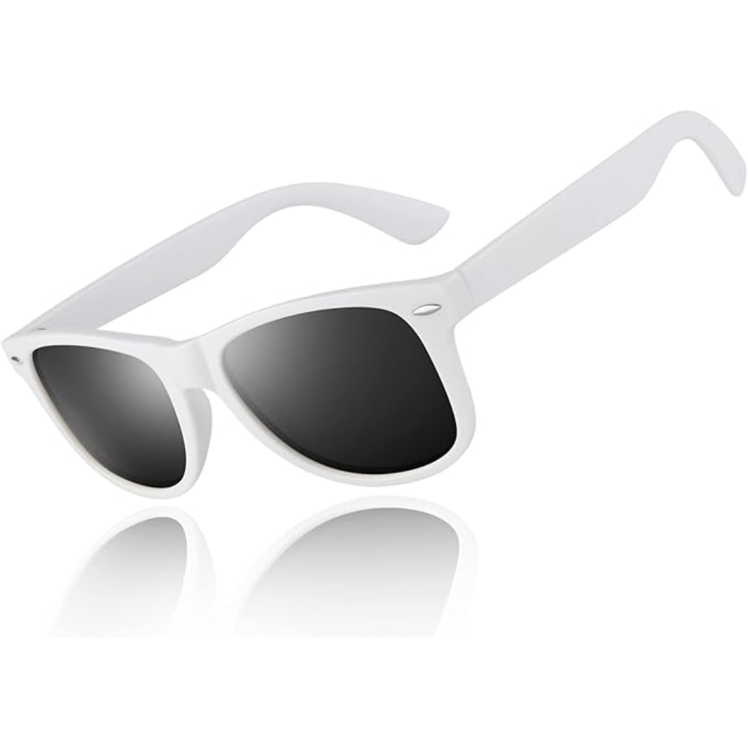 Klassieke retro zonnebril, unisex, gepolariseerd voor optimale oogbescherming en helder zicht.