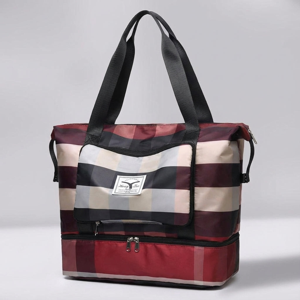 Veelzijdige unisex weekendtas met bodemvak, geschikt voor reizen, sport en als praktische opbergtas.