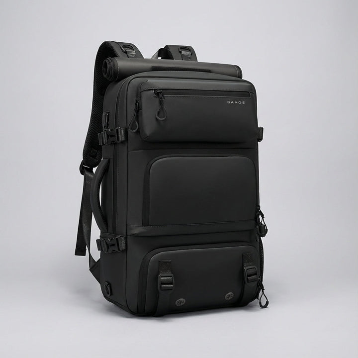 Stevige Safebound outdoor rugzak, waterdicht en ergonomisch. Geschikt voor wandelen, kamperen en avontuurlijke reizen.