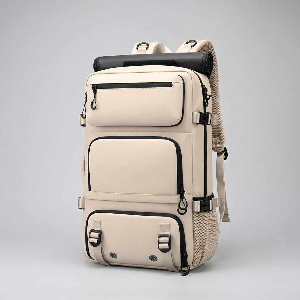 Veelzijdige Safebound sport- & weekendrugzak, waterdicht en ergonomisch. Voor dagelijks gebruik, sport en lange reizen.