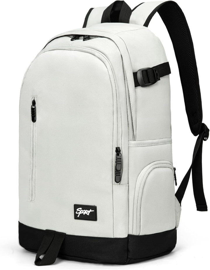 Compacte 15.6 inch reisrugzak voor laptops, met handige organiser voor korte trips en werk.