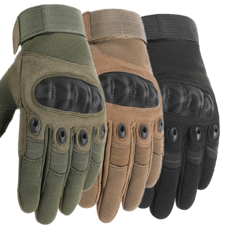 Unisex tactische handschoenen met touchscreen functie voor optimale grip en bescherming.