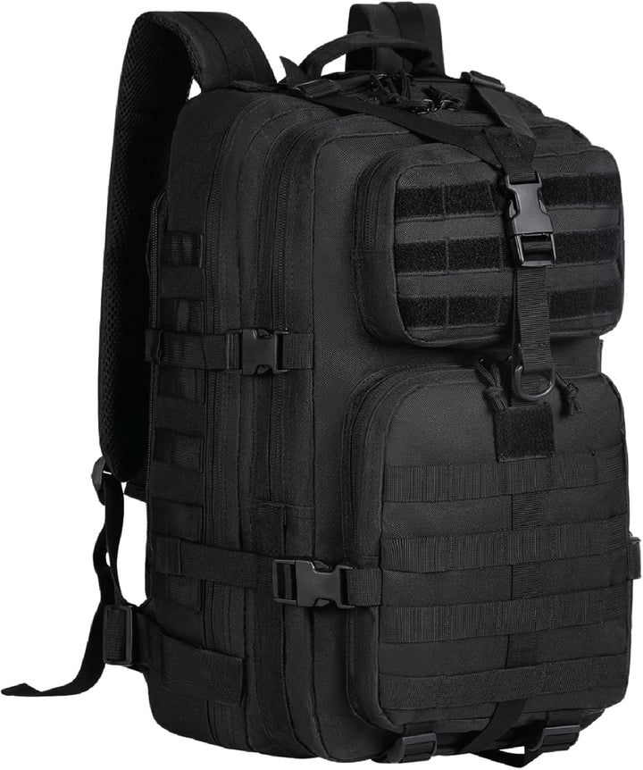 Veelzijdige 35L tactische dagrugzak voor avontuur, wandelen en kamperen met handig laptopvak.