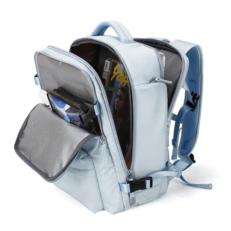 Hoogwaardige waterbestendige TrailSafe Pro backpack stof, beschermt je spullen tijdens elk outdoor avontuur.