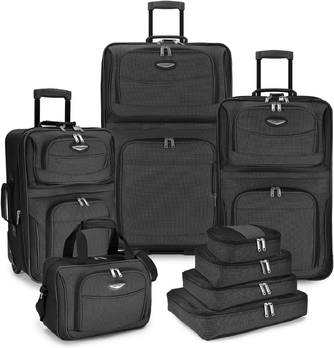 Unisex softshell reiskoffer met telescopische trekstang, deel van de complete 8-delige TravelMax set.