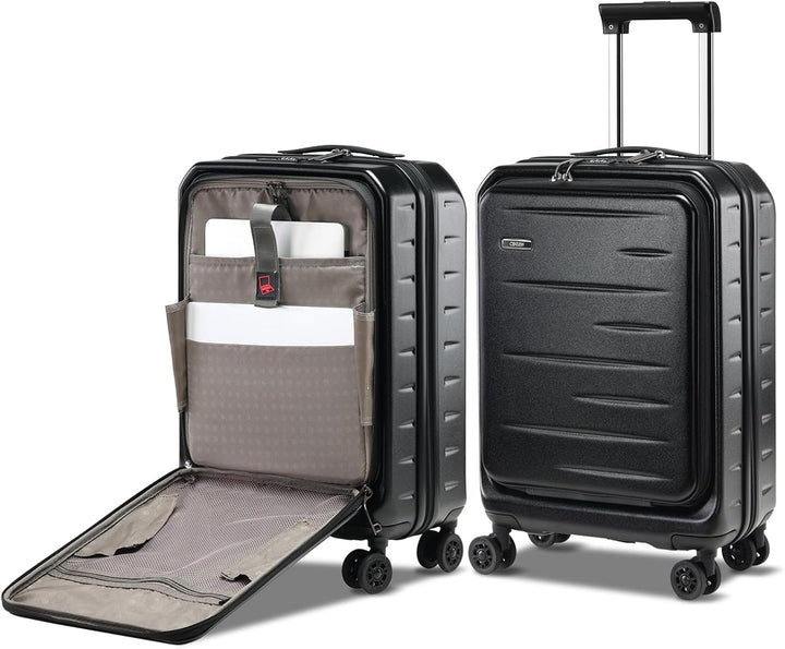 Stijlvolle unisex hardcase reiskoffer met soepele spinnerwielen en veilige TSA-sluiting.