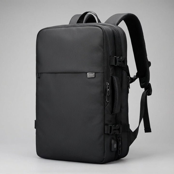 Georganiseerde unisex reisrugzak Safepackr. Met laptopvak en organizer, waterdicht, perfect voor reizen.