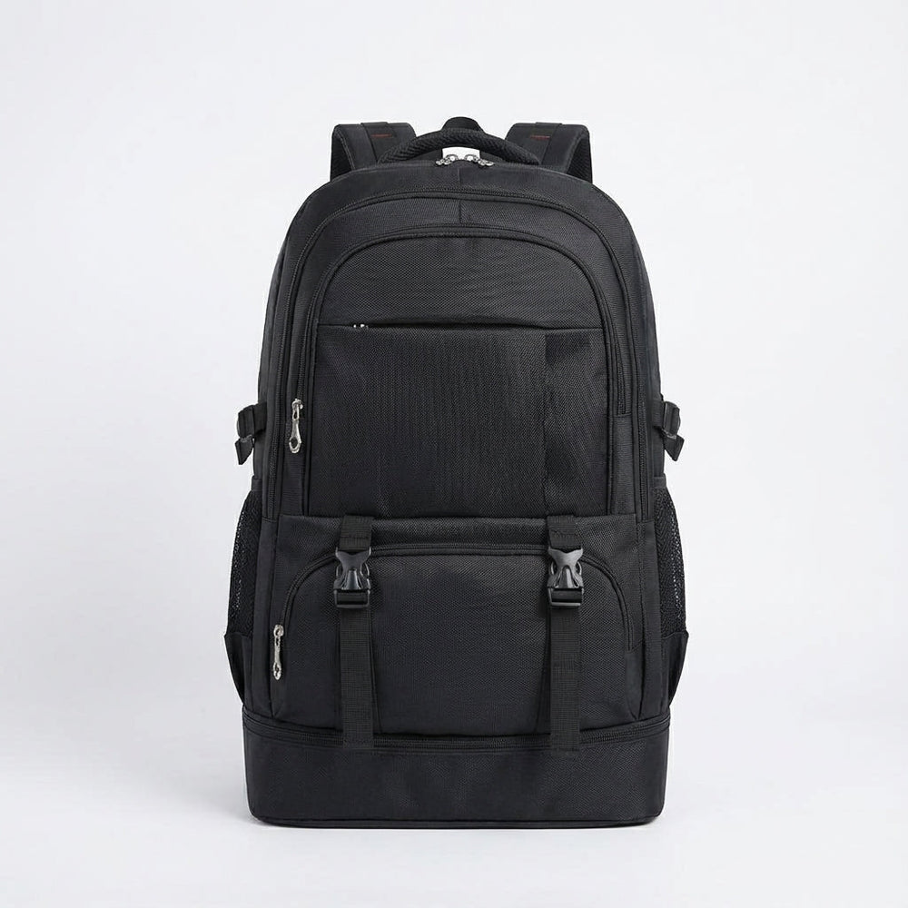 Uitgeklapte unisex reisrugzak met grote capaciteit. Ideaal voor extra bagage tijdens lange wandel- of reisavonturen.