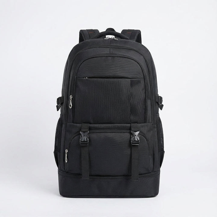 Uitgeklapte unisex reisrugzak met grote capaciteit. Ideaal voor extra bagage tijdens lange wandel- of reisavonturen.