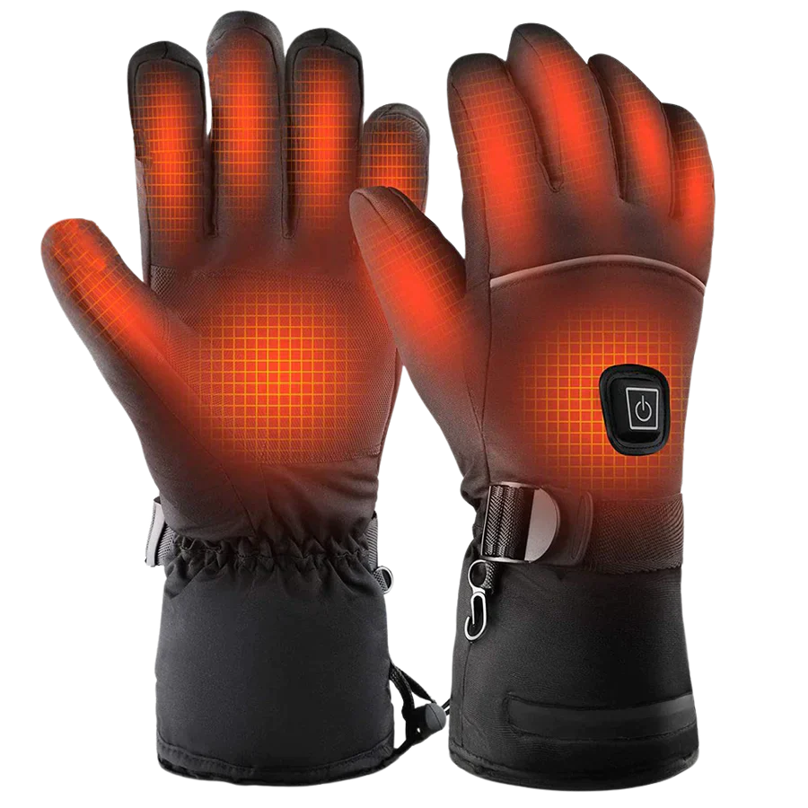 Elektrische winterhandschoenen met batterij, waterbestendig, ideaal voor skiën en andere koudebescherming buitenshuis.