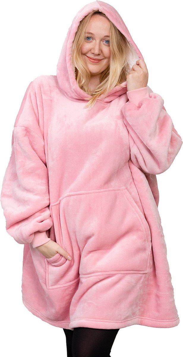 Unisex warme dekenjas met capuchon, ideaal voor comfortabel loungen thuis.