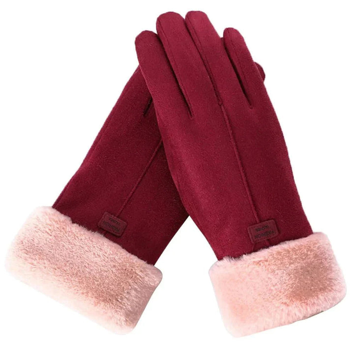 Zachte, warme unisex winterhandschoenen in grijs, met touchscreen vingertoppen voor alle outdoor avonturen.