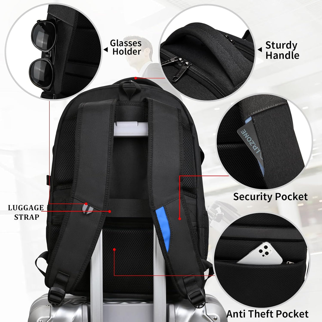 Comfortabele waterafstotende schooltas, met USB-poort & georganiseerde vakken voor laptop.