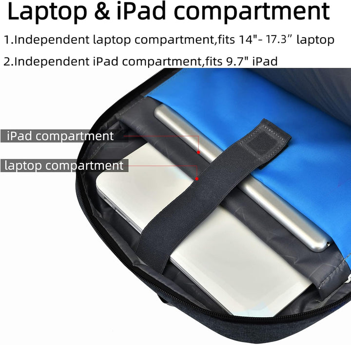 Robuuste reisrugzak, waterafstotend, met USB & veilige laptopopslag voor al je avonturen.