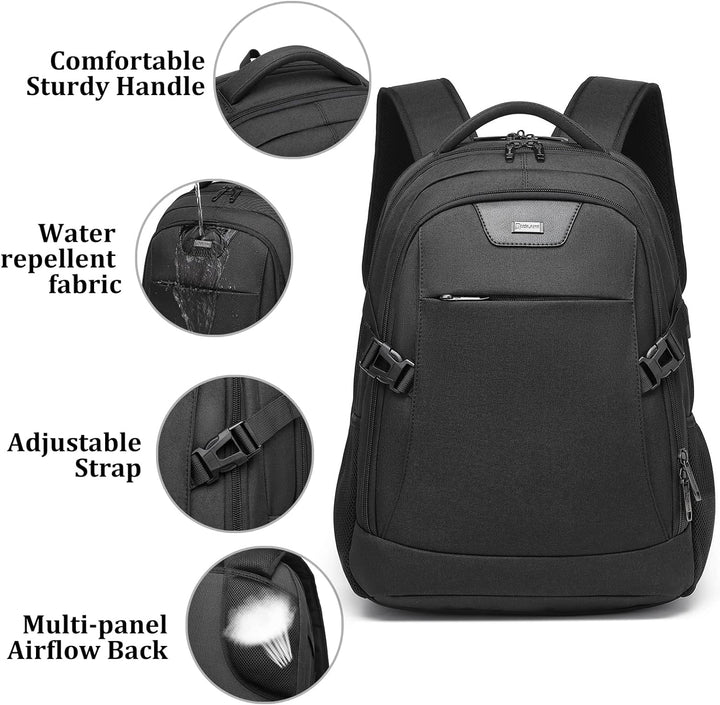 Praktische waterbestendige schooltas, met USB-aansluiting & veel georganiseerde ruimte.