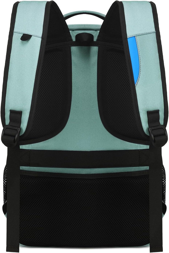 Lichtgewicht unisex rugzak, waterdicht, met laptopvak & USB, ideaal voor dagelijks gebruik.