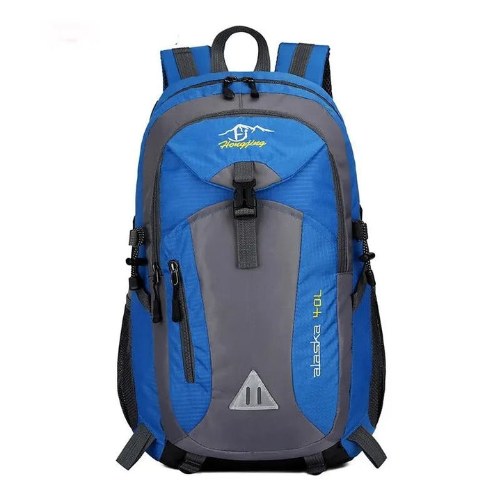 Groene waterdichte wandelrugzak met antidiefstal laptopvak. Duurzame unisex dagrugzak voor avontuur en reizen.