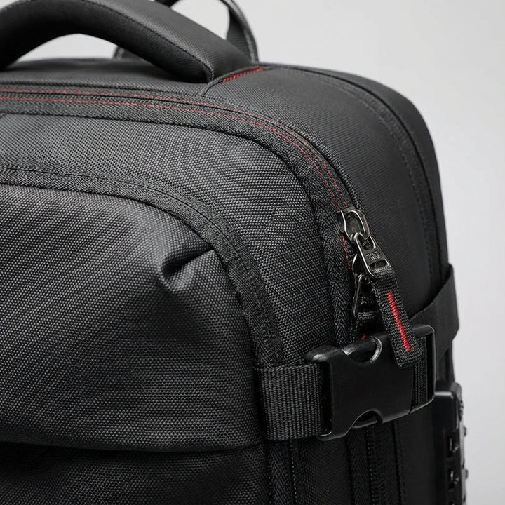 Duurzame waterdichte TravelCompress rugzak, perfect voor alle weersomstandigheden en outdoor gebruik.