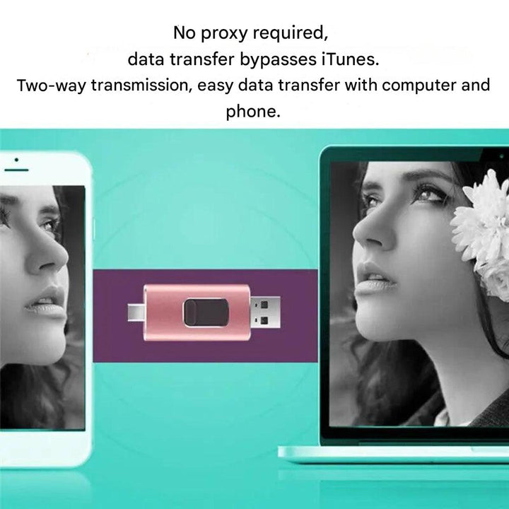 Compacte universele flashdrive voor moeiteloze data-overdracht & externe opslag van foto's, video's en bestanden.