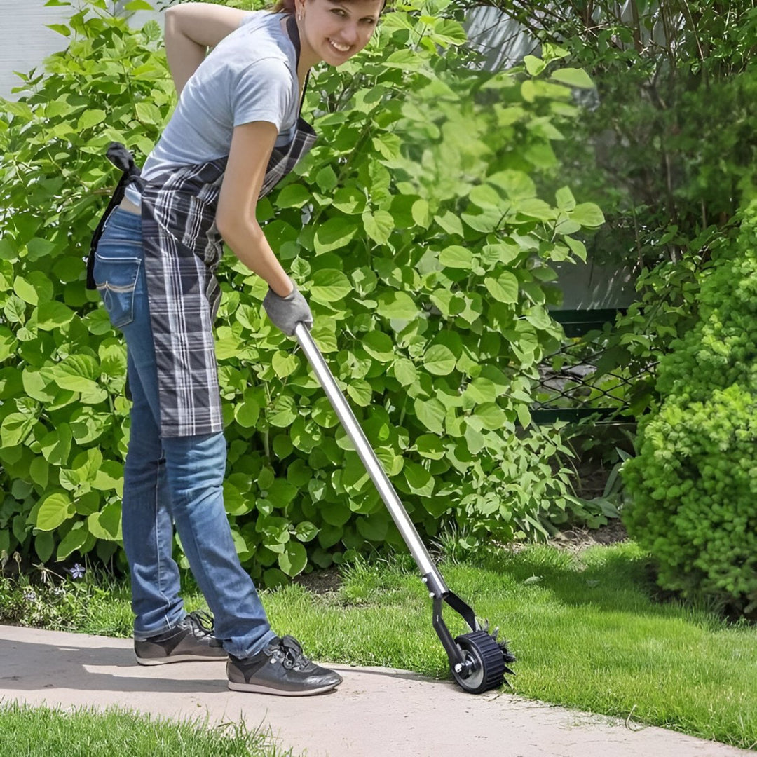 Universele graskantafwerker voor strakke gazonranden. Essentieel tuingereedschap voor tuinonderhoud.