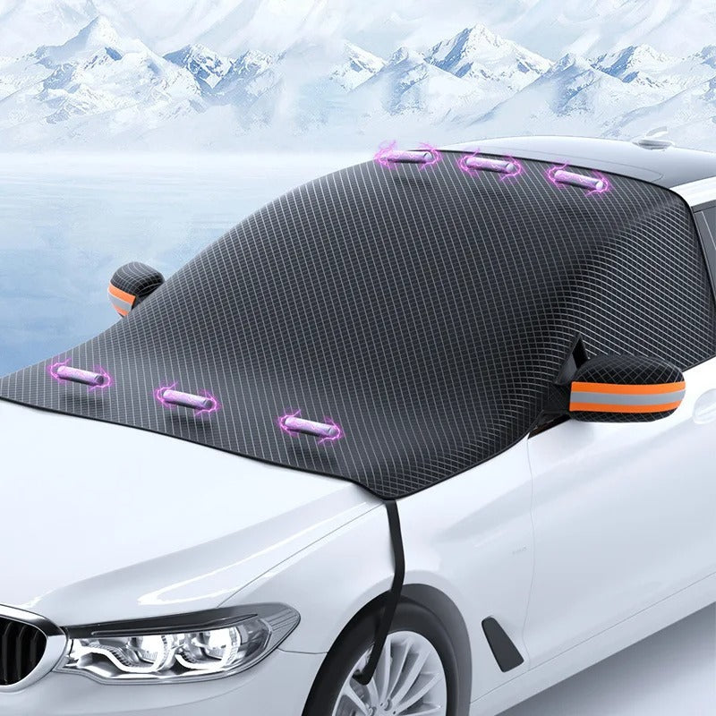 Universele magnetische autohoes van Oxford stof, waterdicht en UV-bestendig voor all-weather autobescherming.