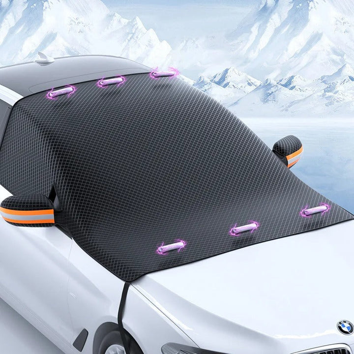 Krasbestendige all-weather autohoes voor SUV's en stationwagens; magnetisch voor snelle universele voertuigbescherming.