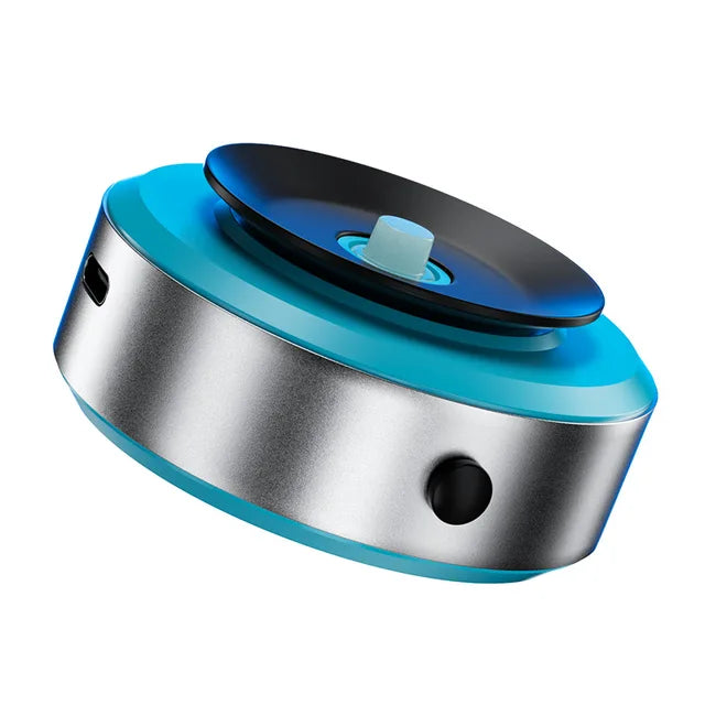 Compacte magnetische autotelefoonhouder, discreet te plaatsen op het dashboard voor optimaal zicht.