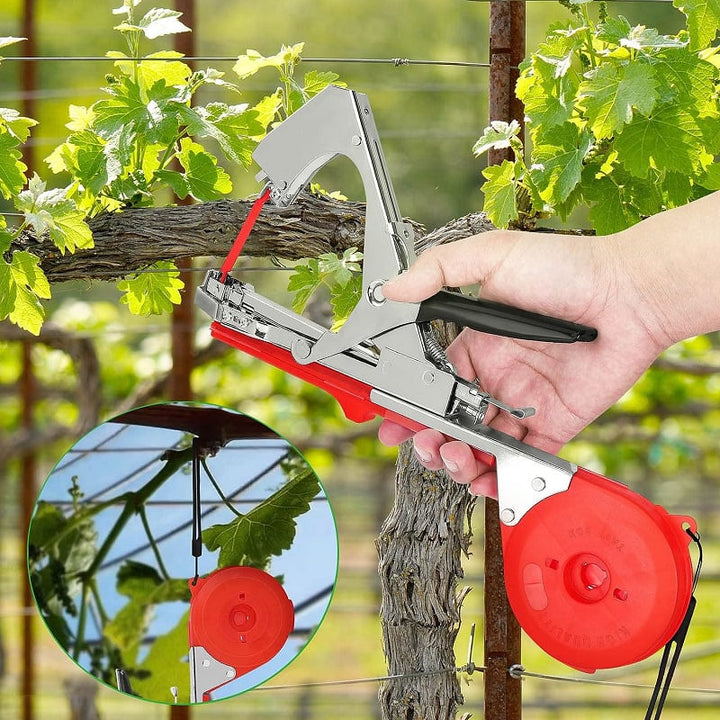 Universele plantenbinder voor snelle, efficiënte ondersteuning van planten; ideaal tuingereedschap voor groeihulp.