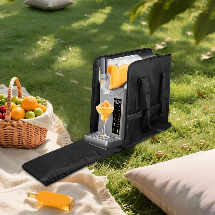 Duurzame, waterdichte draagtas voor drankmaker, perfect voor buitenactiviteiten en party's.