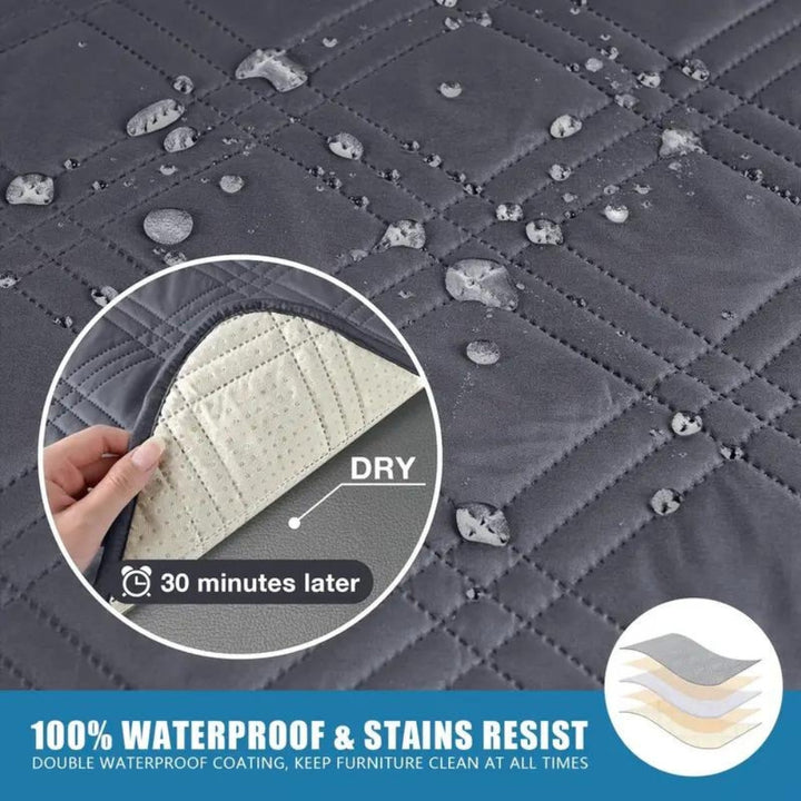 Universele waterafstotende relaxstoelhoes, vlekbestendig polyester-spandex voor woonkamer interieur.