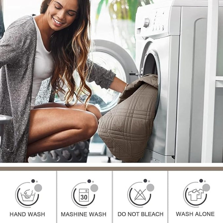 Flexibele relaxstoelhoes van polyester-spandex, universeel, waterafstotend en vlekbestendig, eenvoudig te installeren.