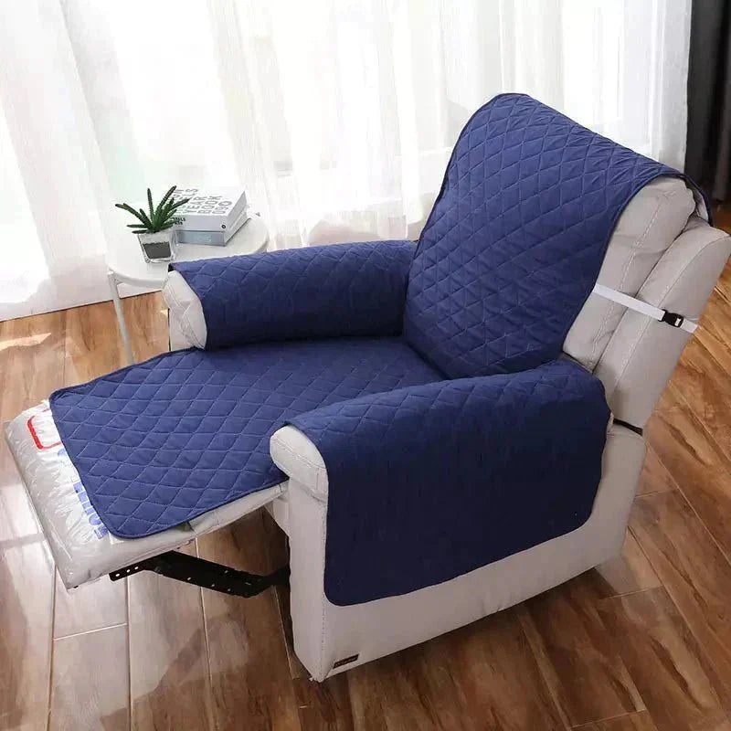 Zachtgroene universele FlexCover stoelhoes, ademend en met goede pasvorm voor diverse fauteuils.