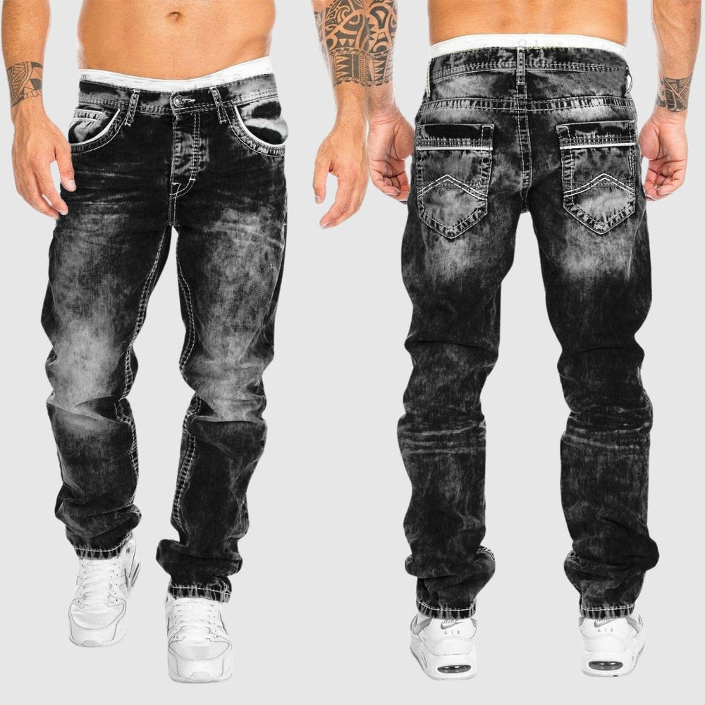 Urban Stretch Jeans voor heren in blauw, slank gesneden, elastisch premium materiaal voor ultiem comfort en bewegingsvrijheid
