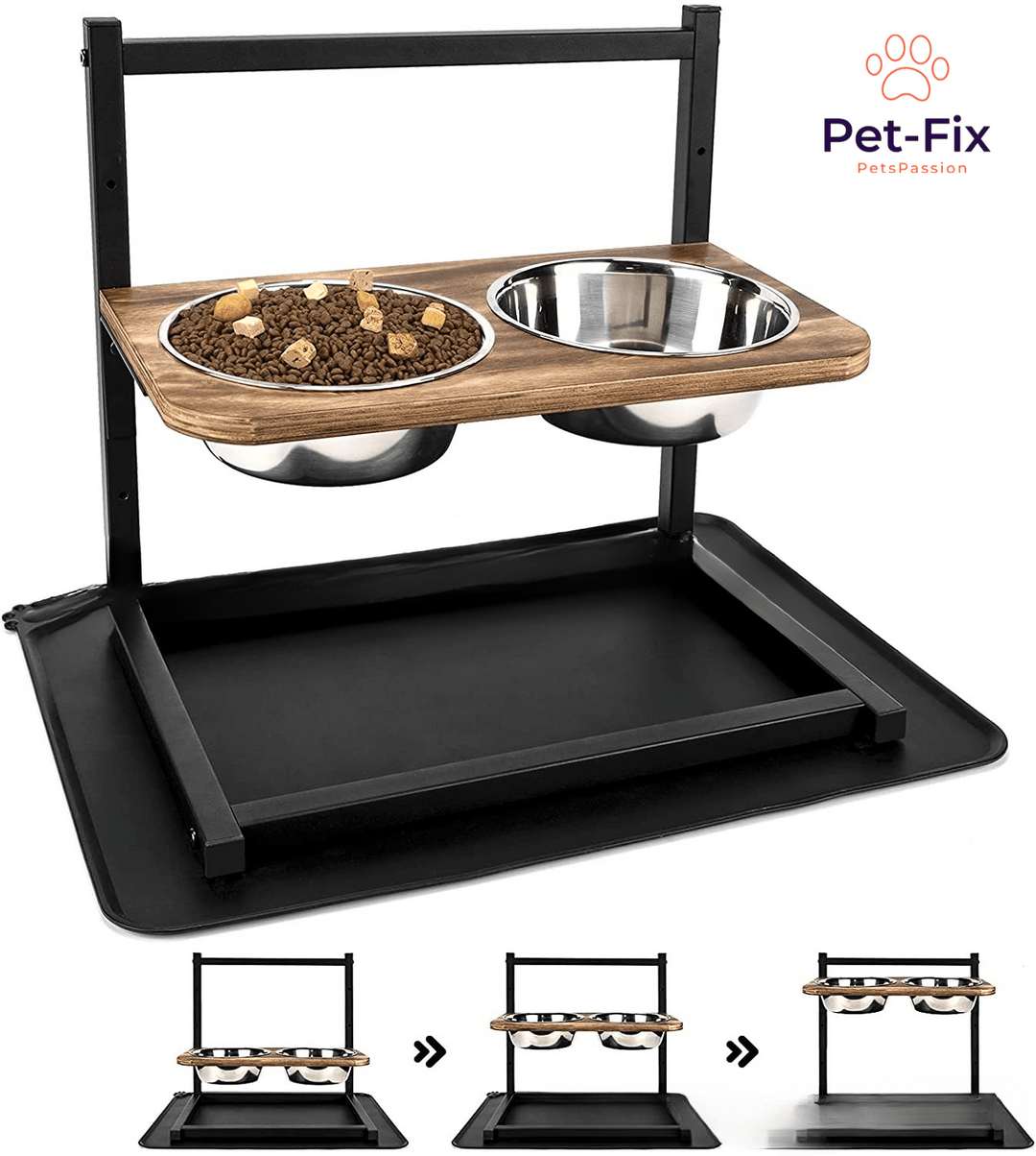 Ergonomisch verhoogde voerbak SnackHaven voor honden, bevordert gezonde houding en spijsvertering.