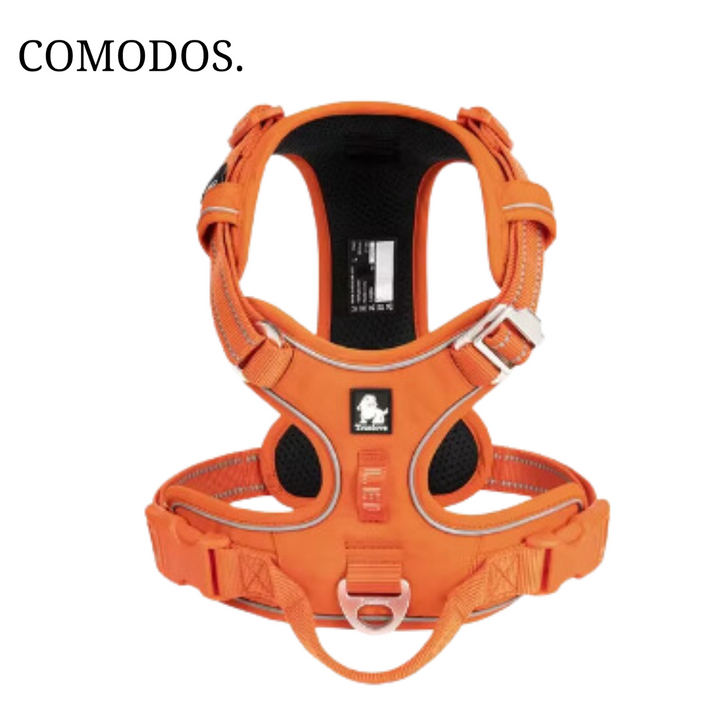 Dag en nacht veilig met dit reflecterende hondenharnas, verstelbaar en comfortabel voor je hond. Een must-have accessoire.