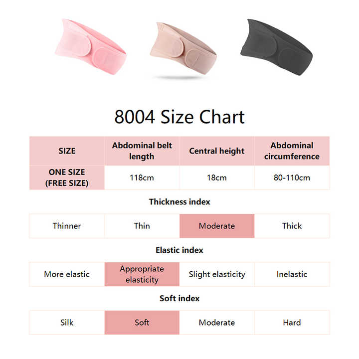 Verstelbare buikband, ondersteunt de babybuik en verlicht de rug voor zwangere vrouwen, comfortabel en ademend.