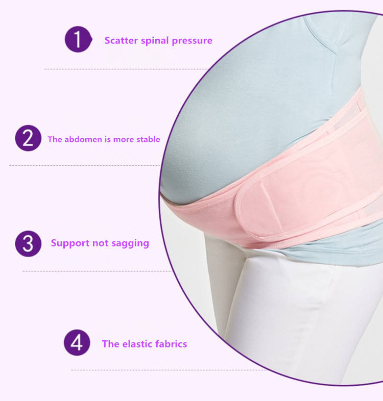 Verstelbare buikband, ondersteunt de babybuik en verlicht de rug voor zwangere vrouwen, comfortabel en ademend.