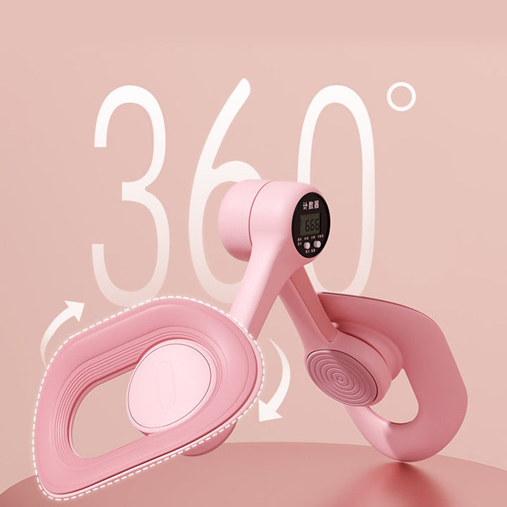 FlexFit Pro blauw fitnessapparaat met digitale teller
