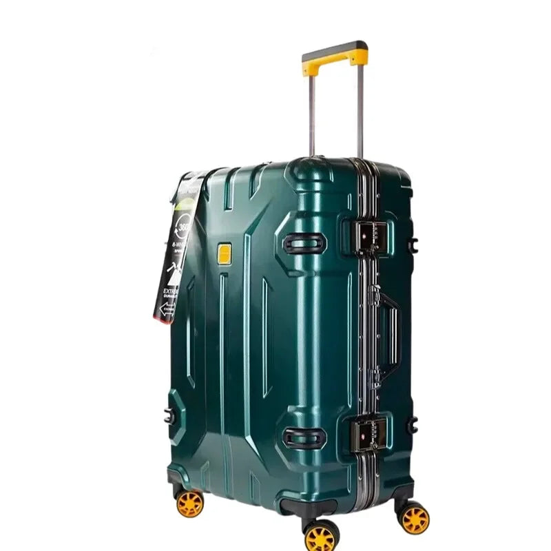 Versterkte aluminiumframe hardcase Kopenhagen. Duurzame reiskoffer met TSA slot en spinnerwielen.