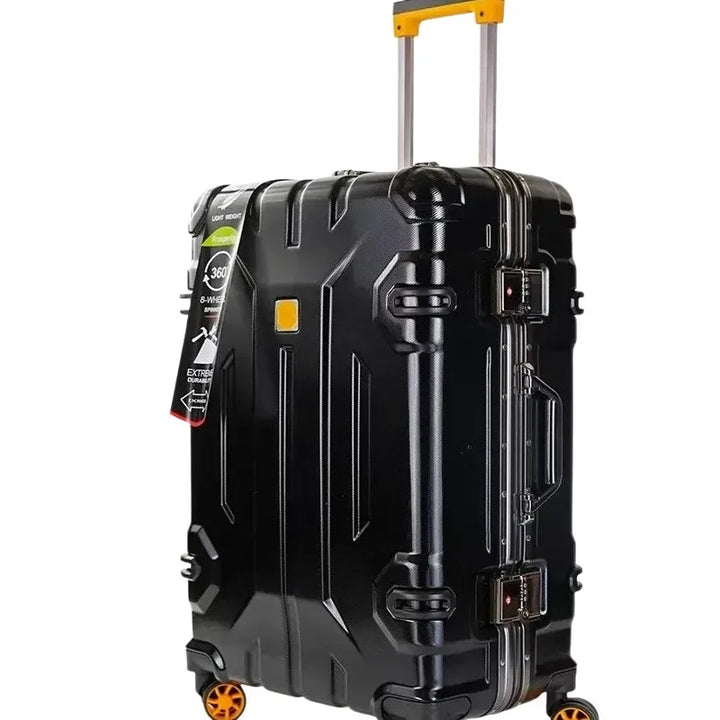Robuuste Kopenhagen hardcase koffer met versterkt aluminiumframe en geïntegreerd TSA slot voor veilige reizen.