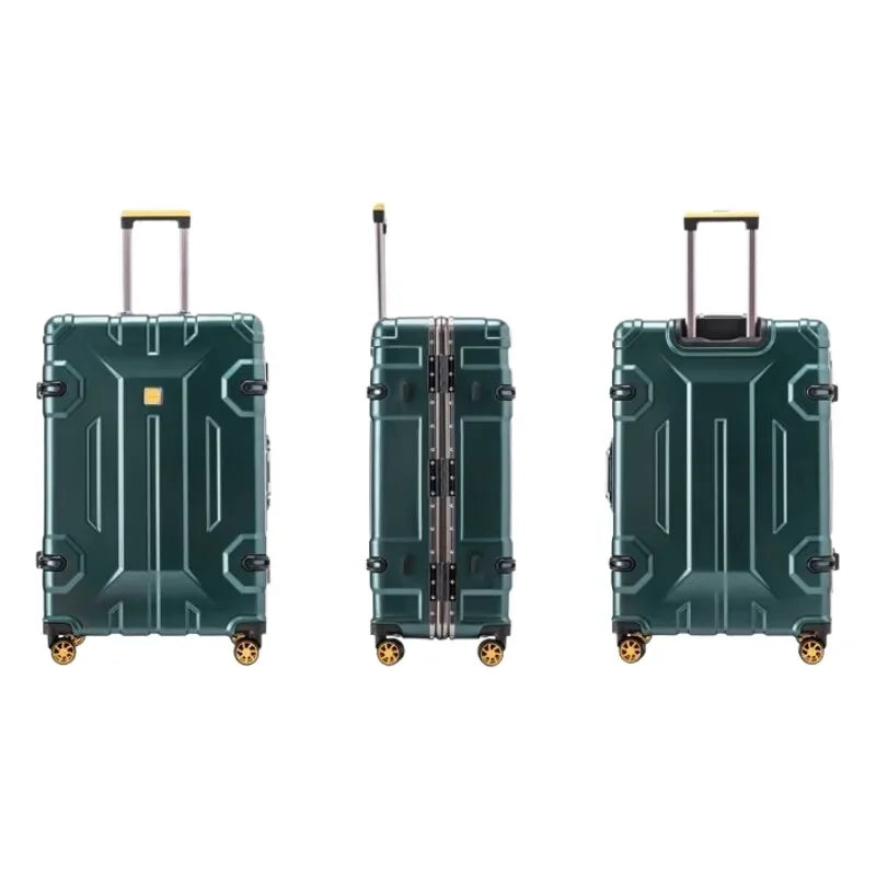 Stijlvolle Kopenhagen reiskoffer: een moderne hardcase met duurzaam aluminiumframe en praktische spinnerwielen.