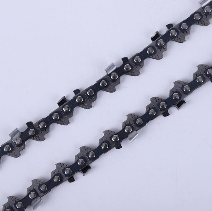 Hoogwaardige zaagketting voor accu kettingzagen; essentieel gereedschap voor tuinieren en boomonderhoud.
