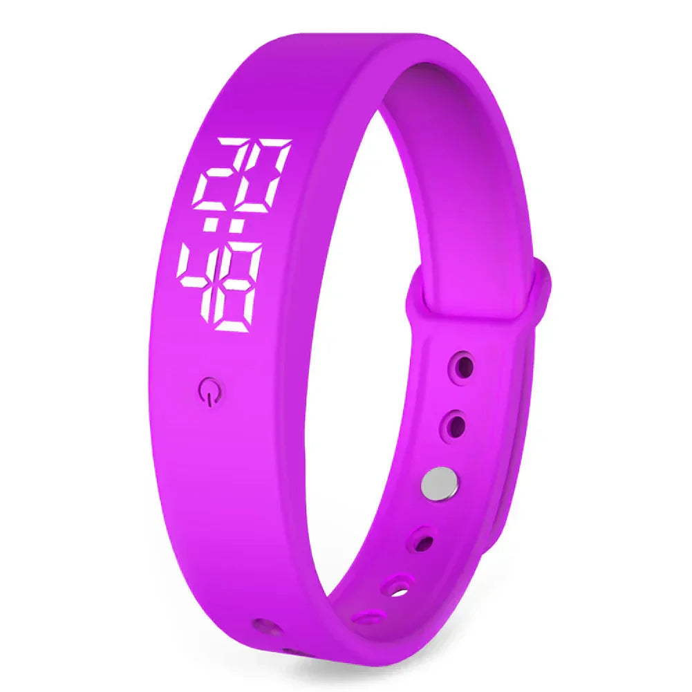 VitaPulse V9 waterdicht sport horloge voor actieve levensstijl. Meet hartslag, stappen en slaap. Met vibratiealarm.