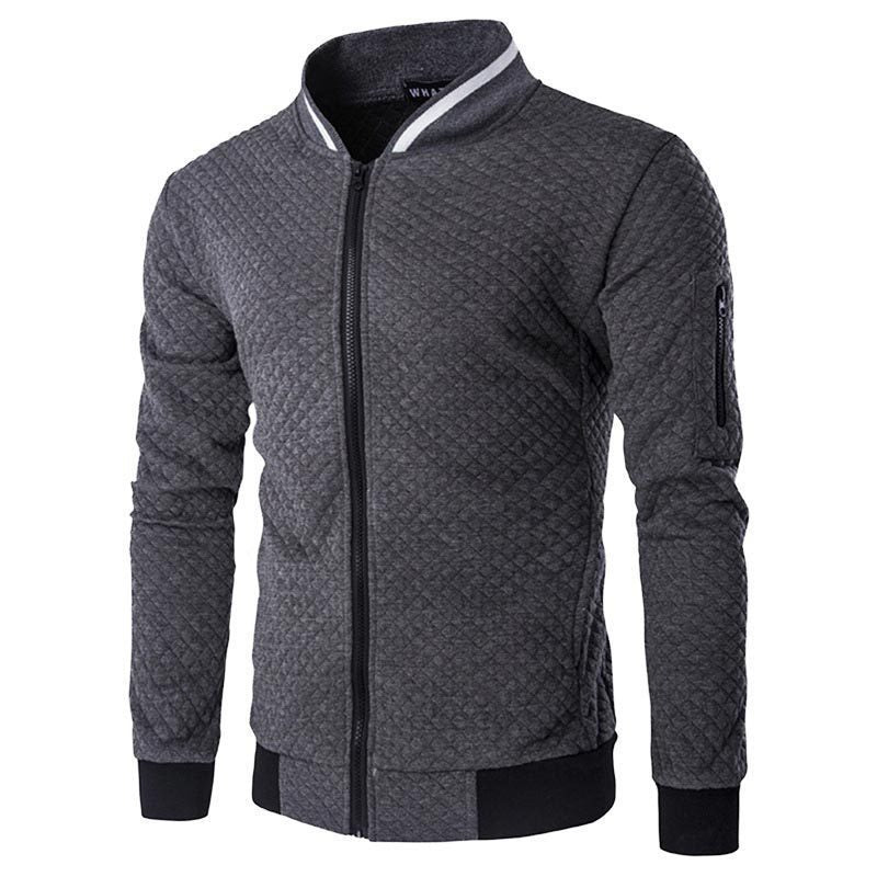 Gestoffeerd herenvest jas, warme en modieuze casual bovenkleding voor elke dag en outdoor.