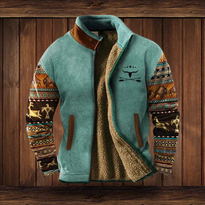 Stijlvol vintage herenvest met rits, perfect voor casual outfits of outdoor activiteiten in de winter.