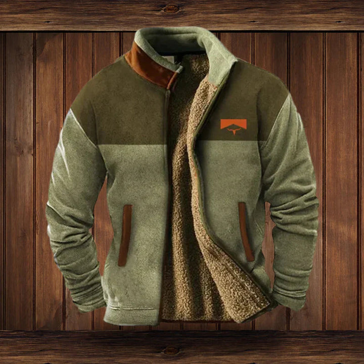 Heren vintage vest met rits, extra warm en comfortabel, een must-have voor winterkleding en casual look.